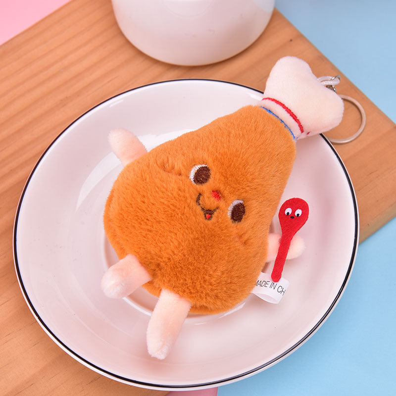 Wholesale Cute Cartoon Food Plush Pendant Keychain